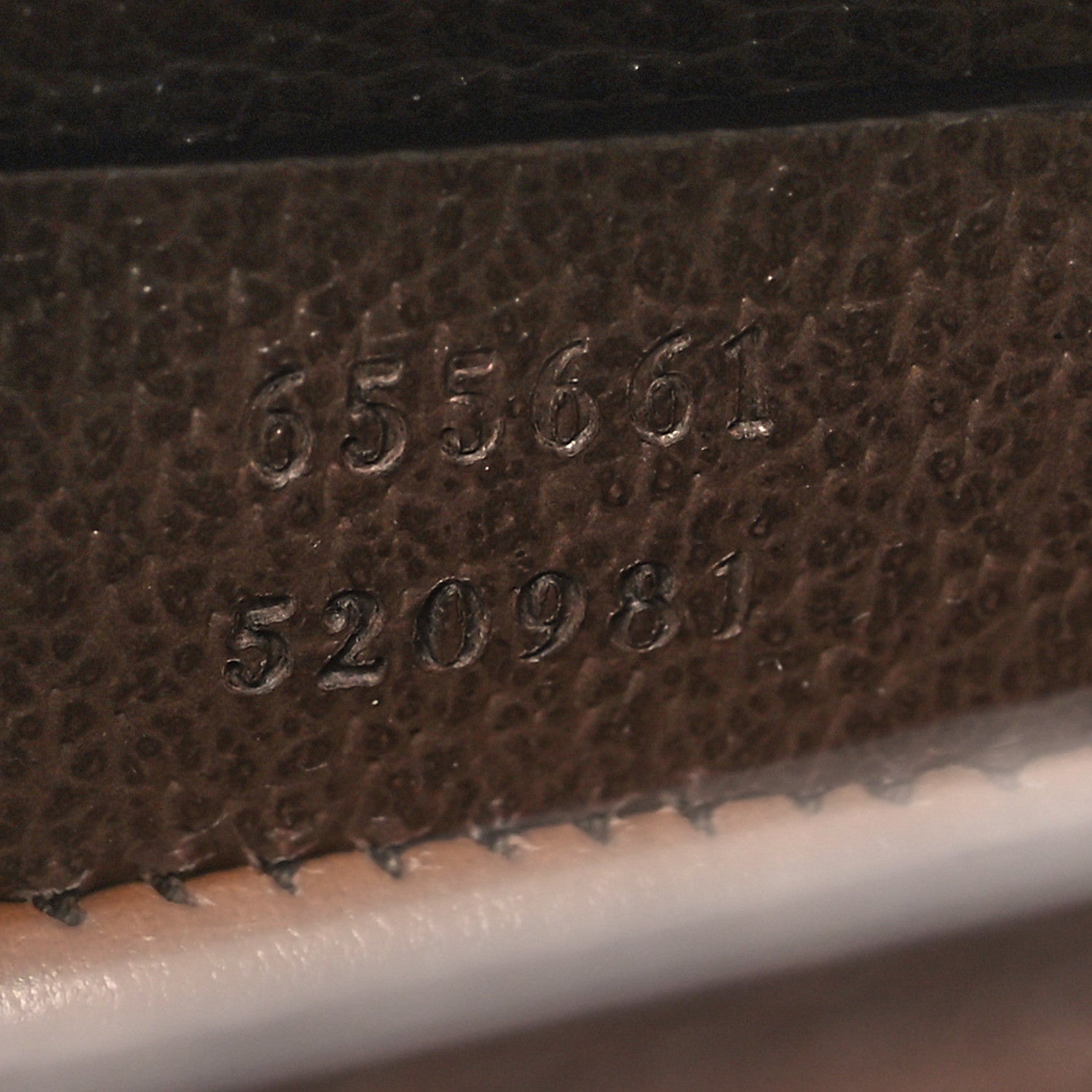 Gucci Monogram Jumbo GG Textured Dollar Calfskin Mini Diana Tote Bag Camel Ebony New Acero 7 of 10
