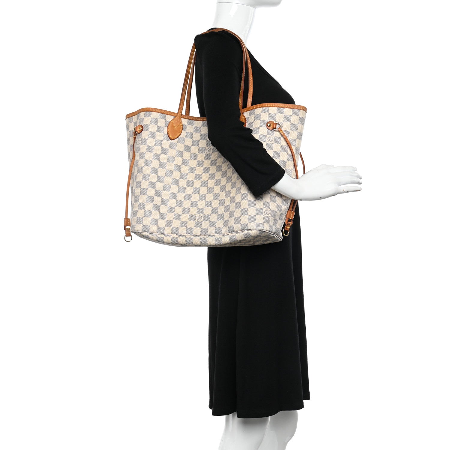 Louis Vuitton Damier Azur Neo Neverfull MM 2 of 10