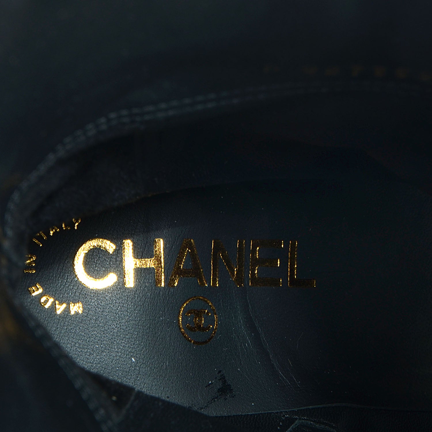 Chanel Leather Open Toe Platform Boots 40 Black 7 of 7