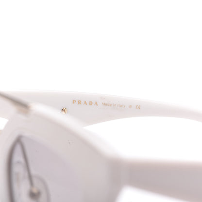 Prada Saffiano Cinema Sunglasses SPR14S White 6 of 8