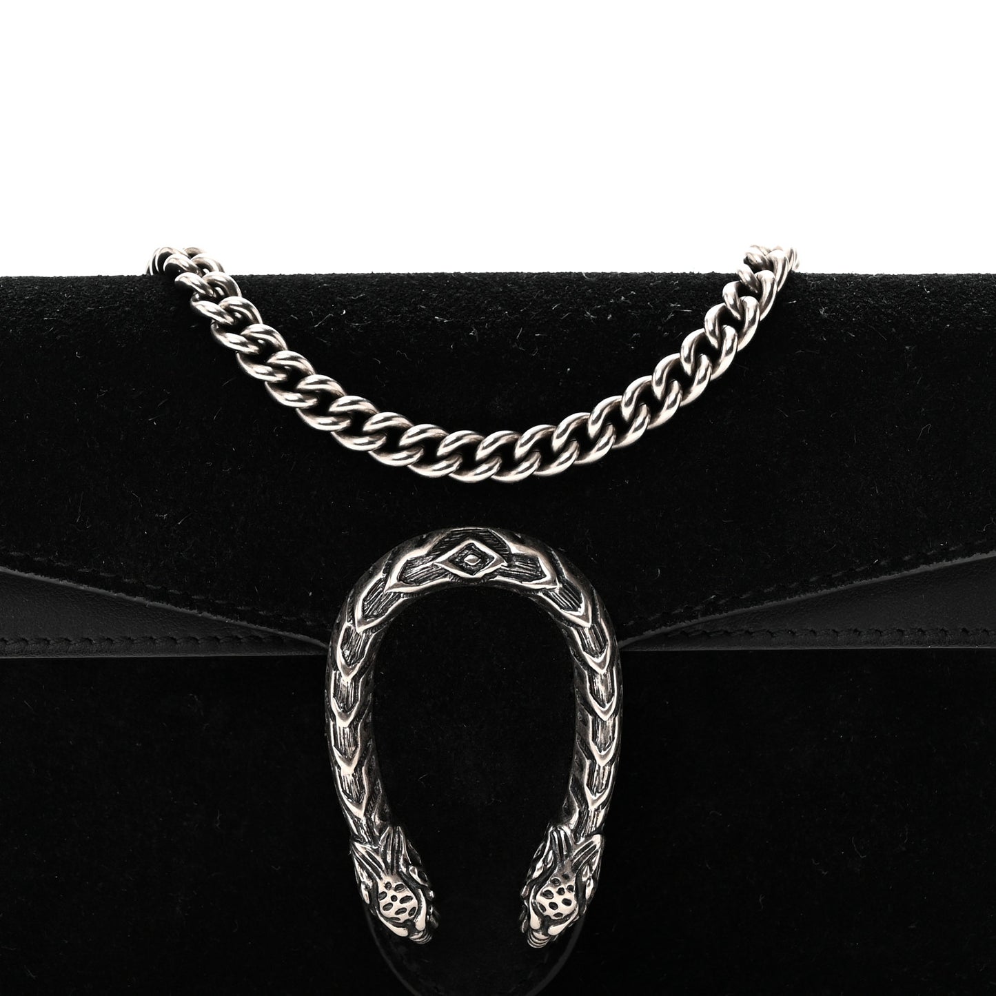 Suede Super Mini Dionysus Shoulder Bag Black