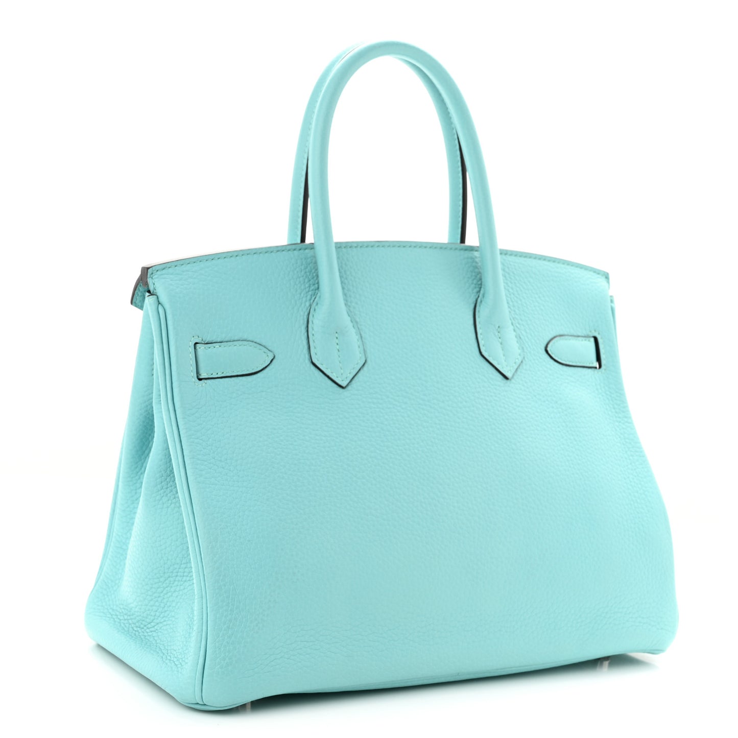 Taurillon Clemence Birkin 30 Bleu Atoll