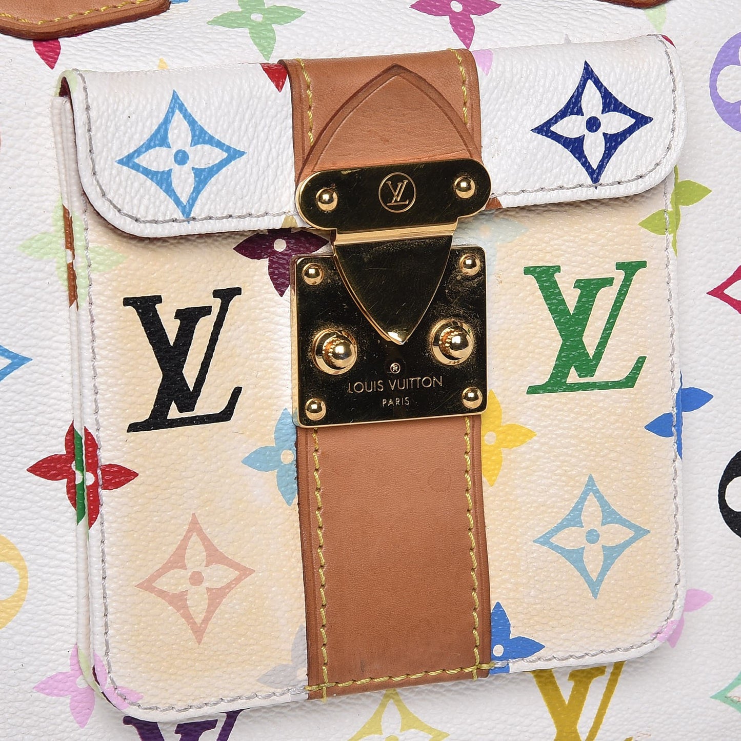 Monogram Multicolor Speedy 30 White