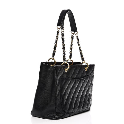 Chanel Caviar Quilted Grand Shopping Tote GST Black 3 of 9