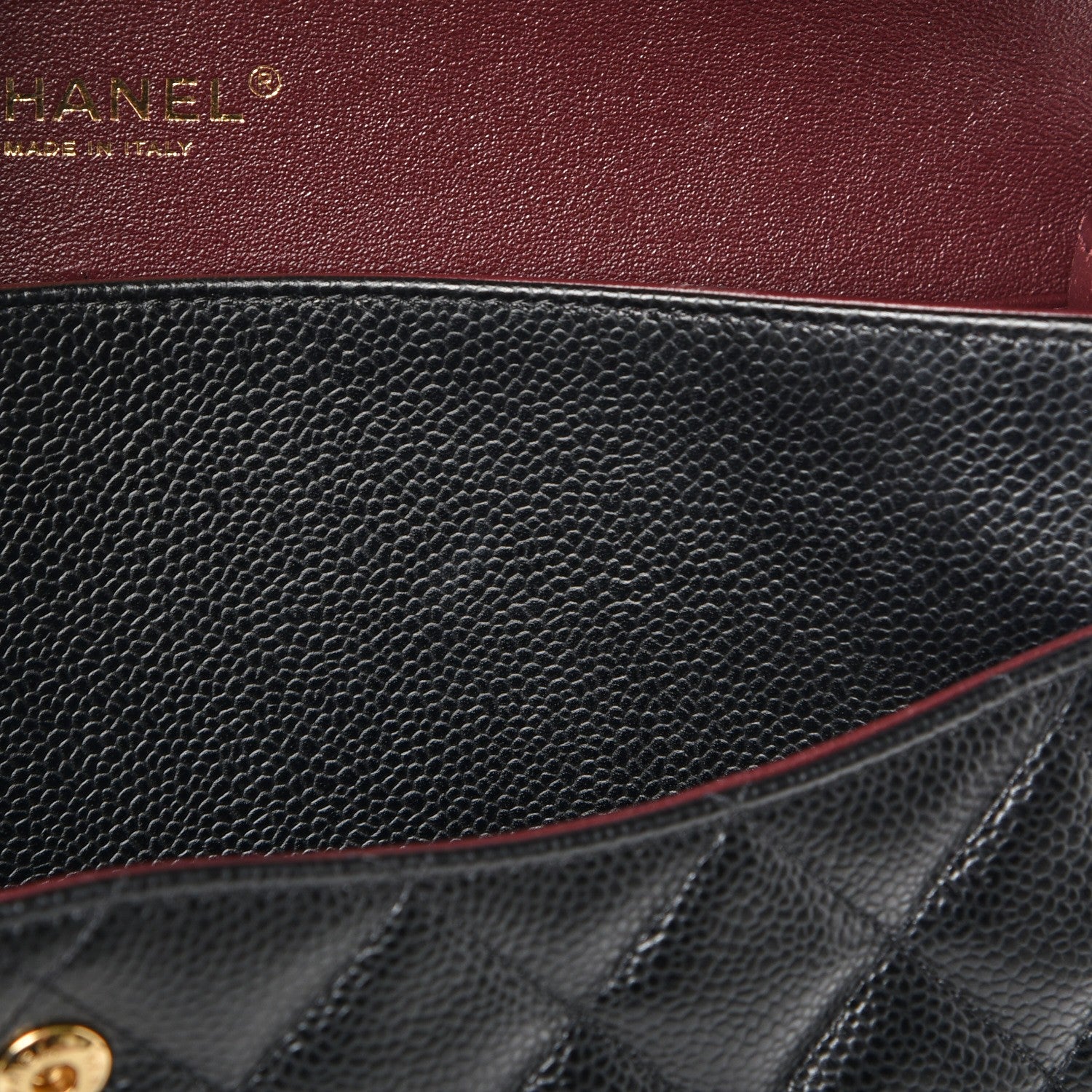Chanel Caviar Quilted Jumbo Double Flap Black 11 of 12