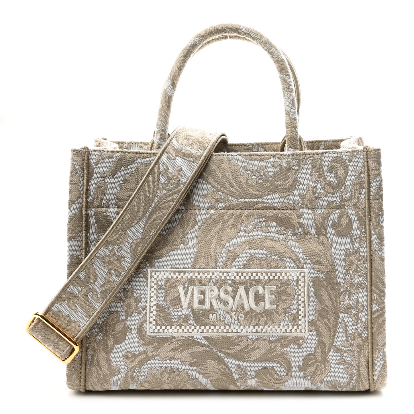 Jacquard Barocco Small Athena Tote Beige
