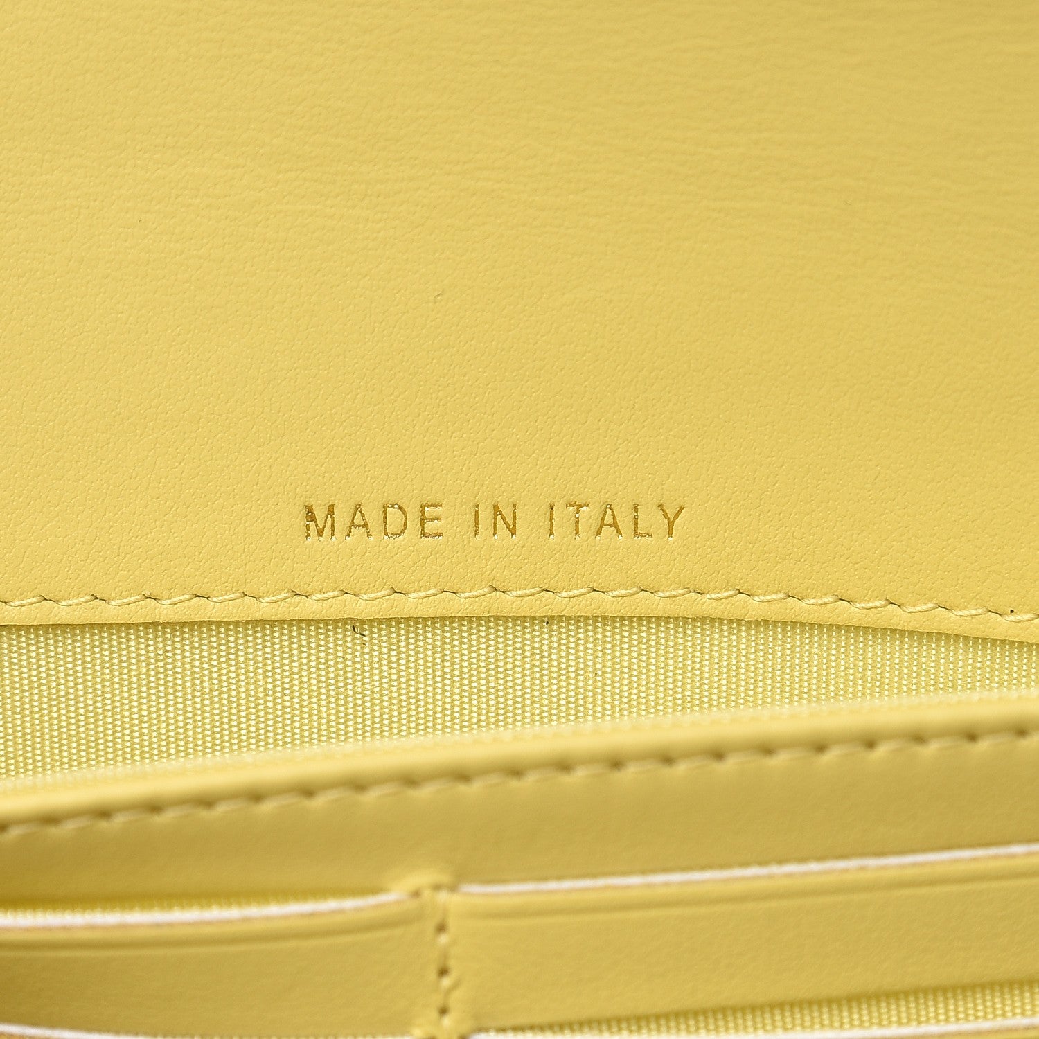 Chanel Caviar Quilted Filigree Flap Wallet Yellow 7 of 10