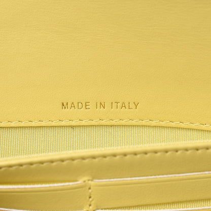 Chanel Caviar Quilted Filigree Flap Wallet Yellow 7 of 10