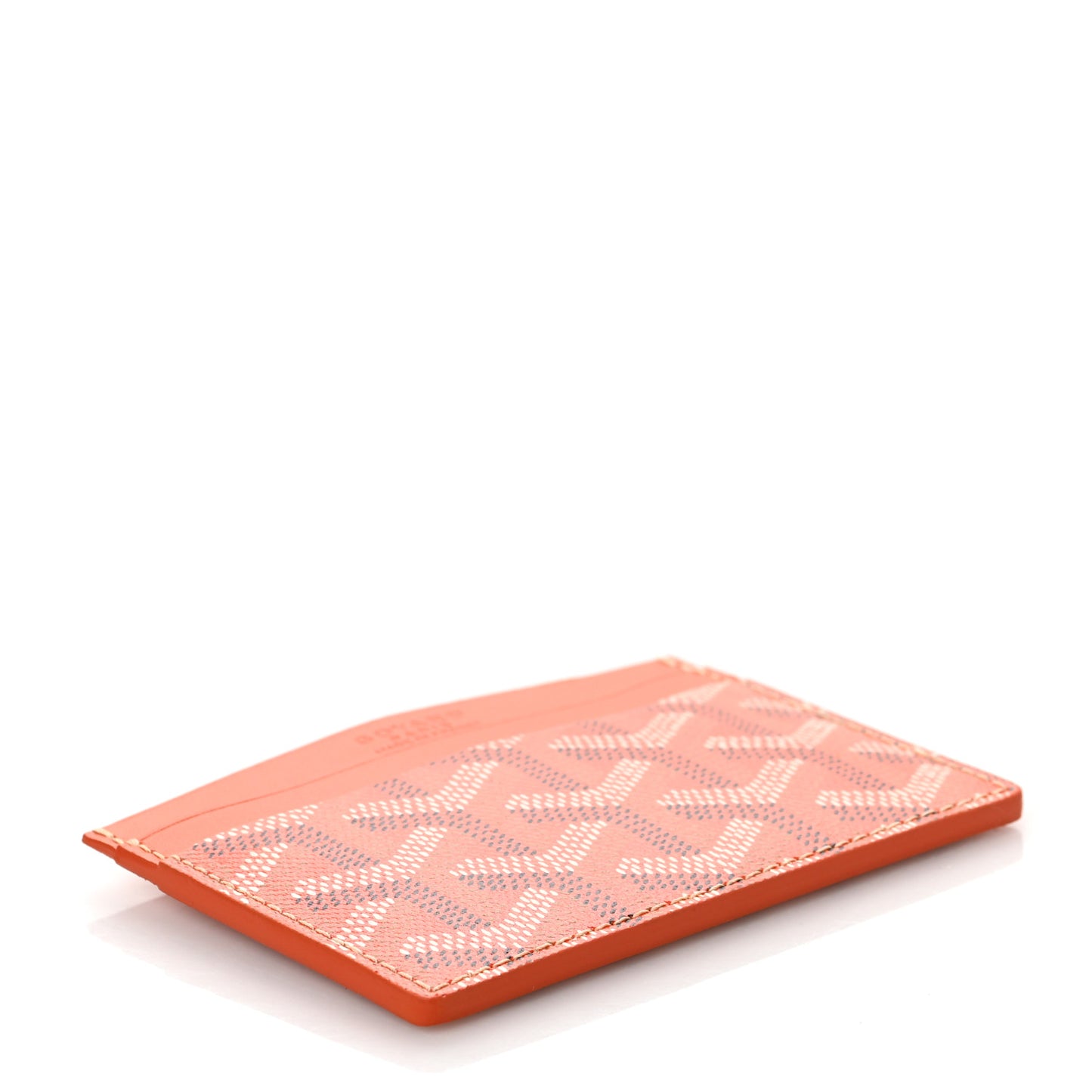 Goyardine Saint Sulpice Card Holder Orange