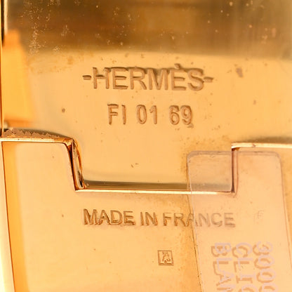 Hermes Enamel Wide Clic Clac H Bracelet PM White 4 of 4
