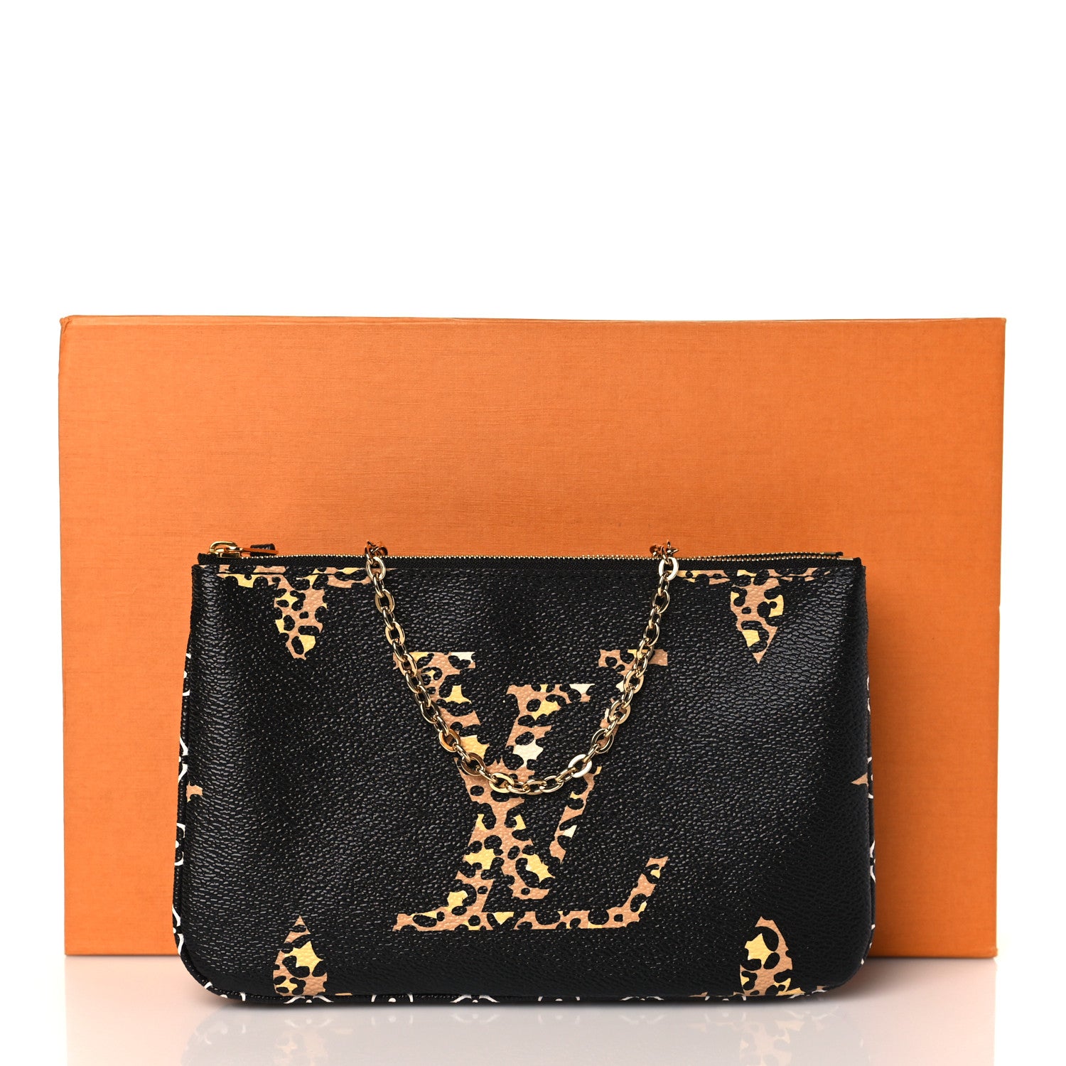 Louis Vuitton Monogram Giant Jungle Pochette Double Zip Black 11 of 11