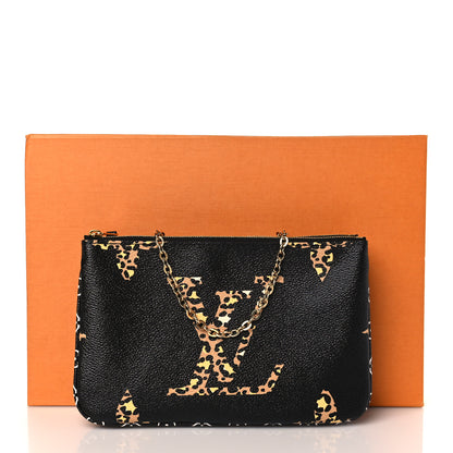 Louis Vuitton Monogram Giant Jungle Pochette Double Zip Black 11 of 11