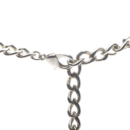 Chanel Pearl Calfskin CC Chain Necklace Black Gold 3 of 6