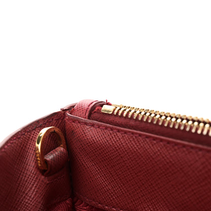 Prada Saffiano Lux Medium Galleria Double Zip Tote Fuoco 10 of 13