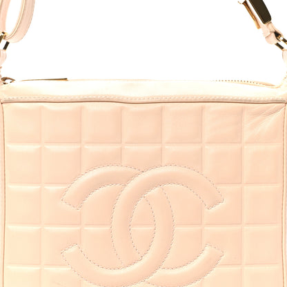 Chanel Lambskin Chocolate Bar Quilted Small Shoulder Bag Beige 8 of 10