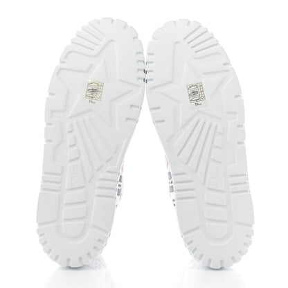 Christian Dior Nylon Mesh Dior Addict D Chess Dioramour Low Top Sneakers 40 White Multicolor 7 of 8