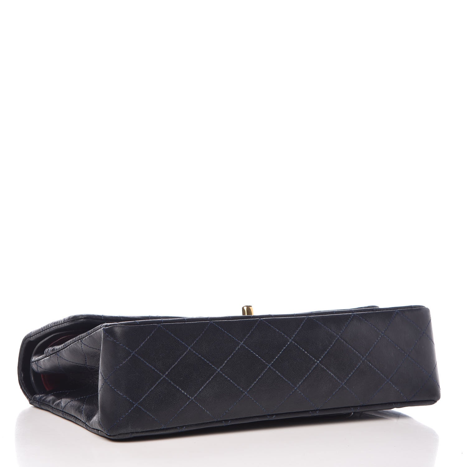 Chanel Lambskin Quilted Medium Double Flap Navy 5 of 16