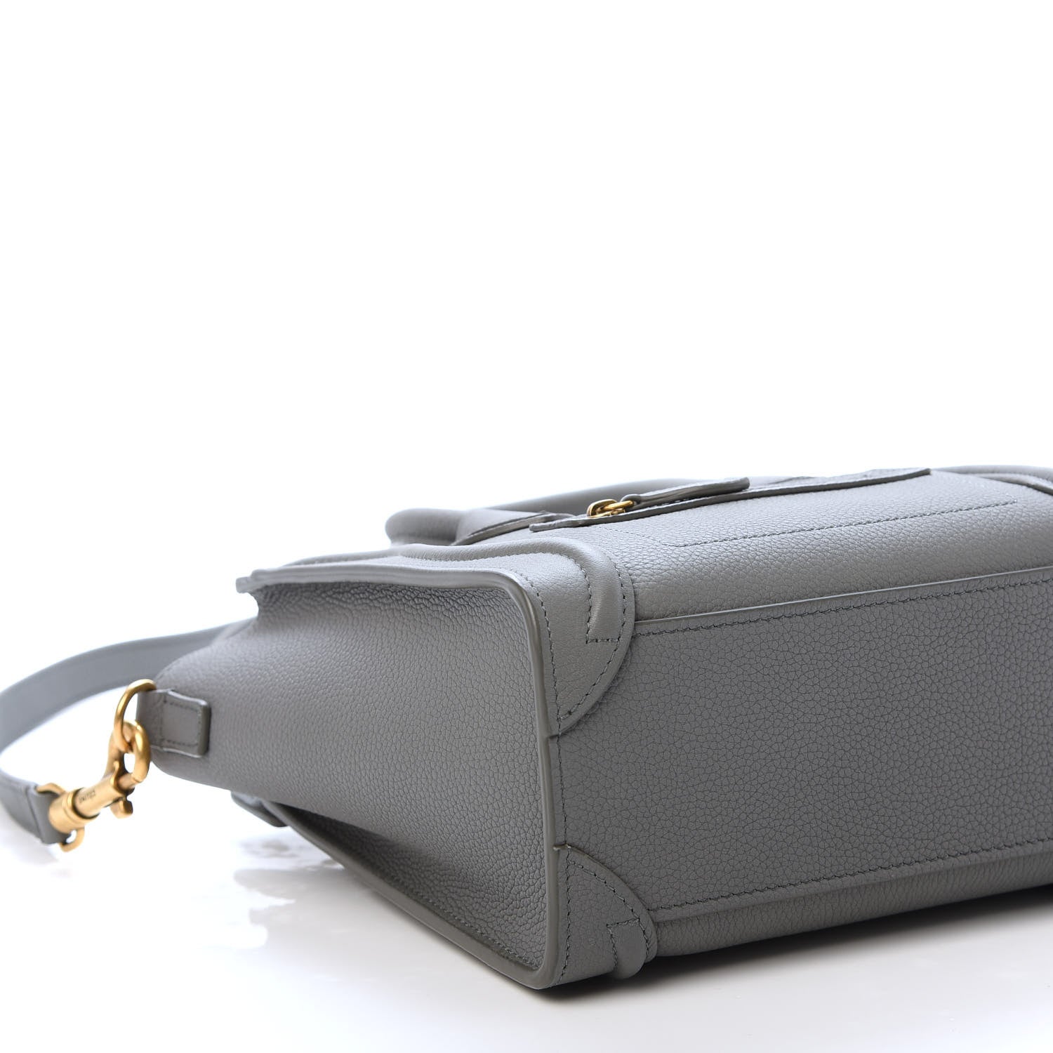 Celine Baby Drummed Calfskin Nano Luggage Kohl 6 of 10