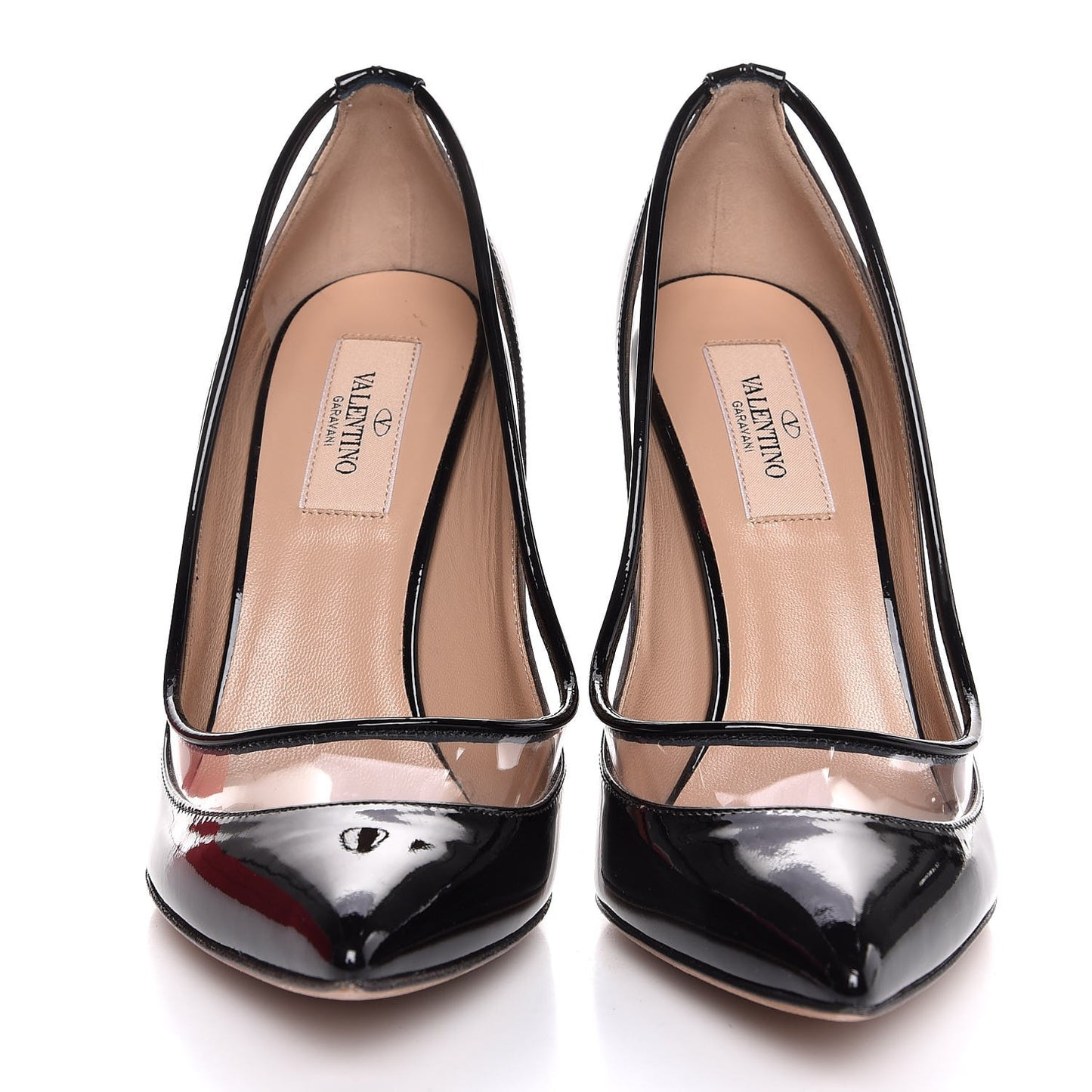 Patent PVC Dollybow Pumps 37 Black