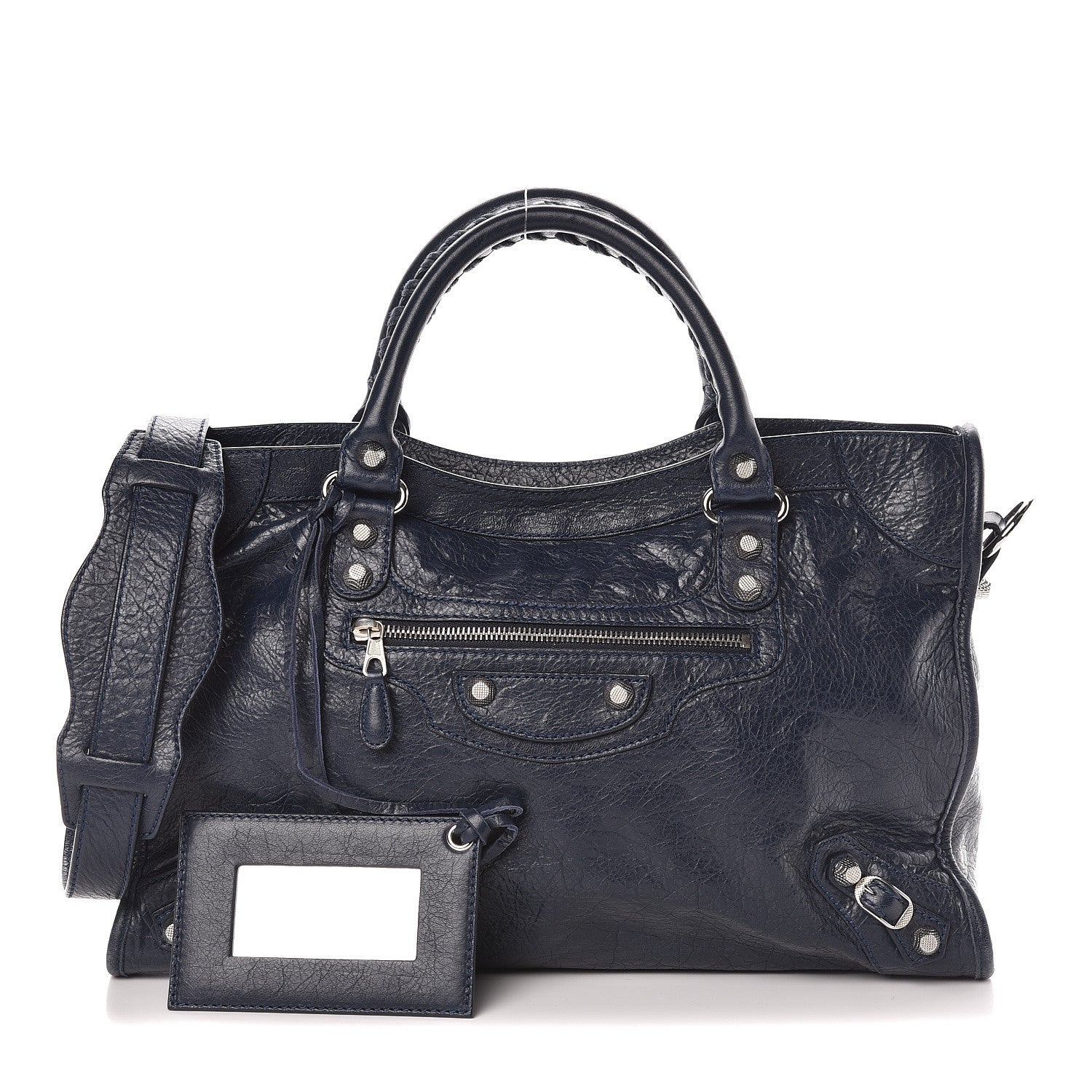 Balenciaga Agneau Giant 12 Silver Hardware City Bleu Obscur 1 of 9