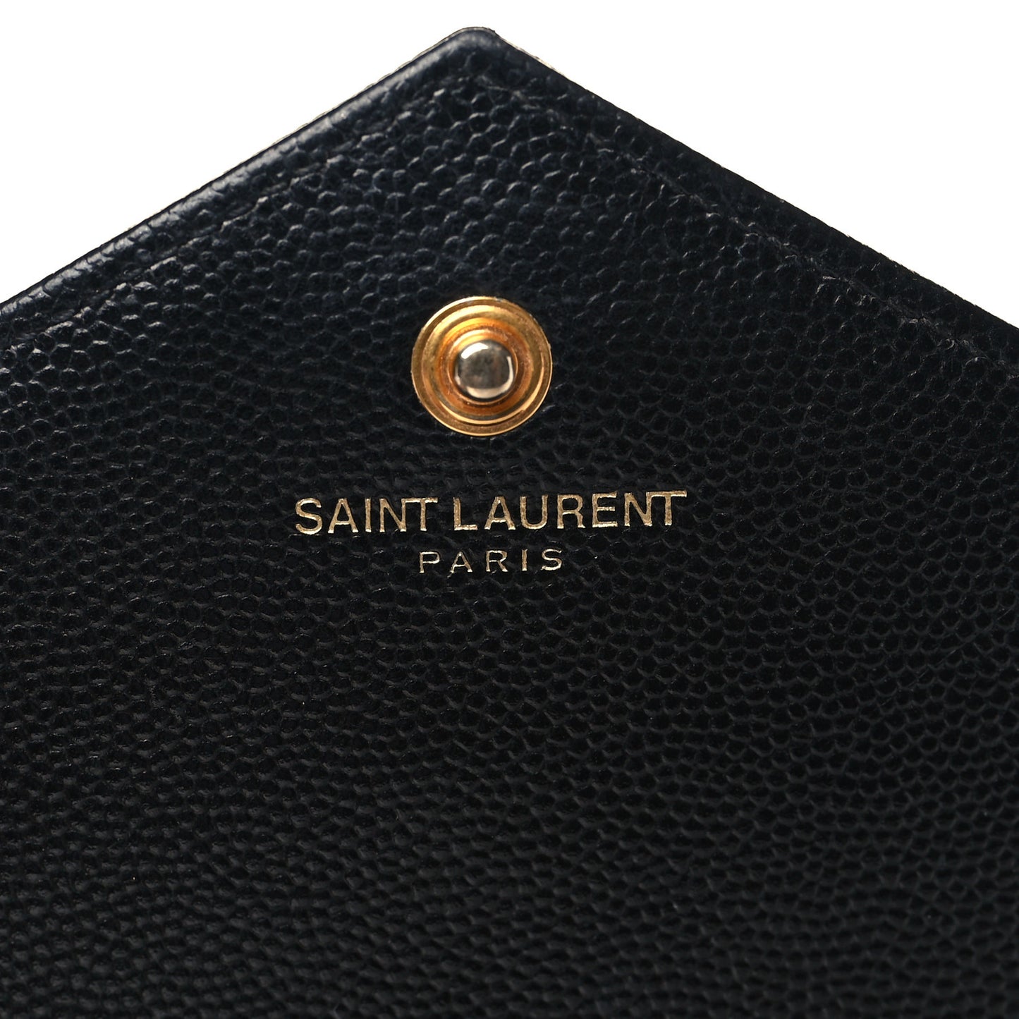 Grain De Poudre Matelasse Chevron Monogram Chain Wallet Black