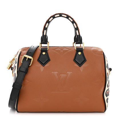 Louis Vuitton Empreinte Monogram Giant Wild At Heart Speedy Bandouliere 25 Caramel 1 of 9
