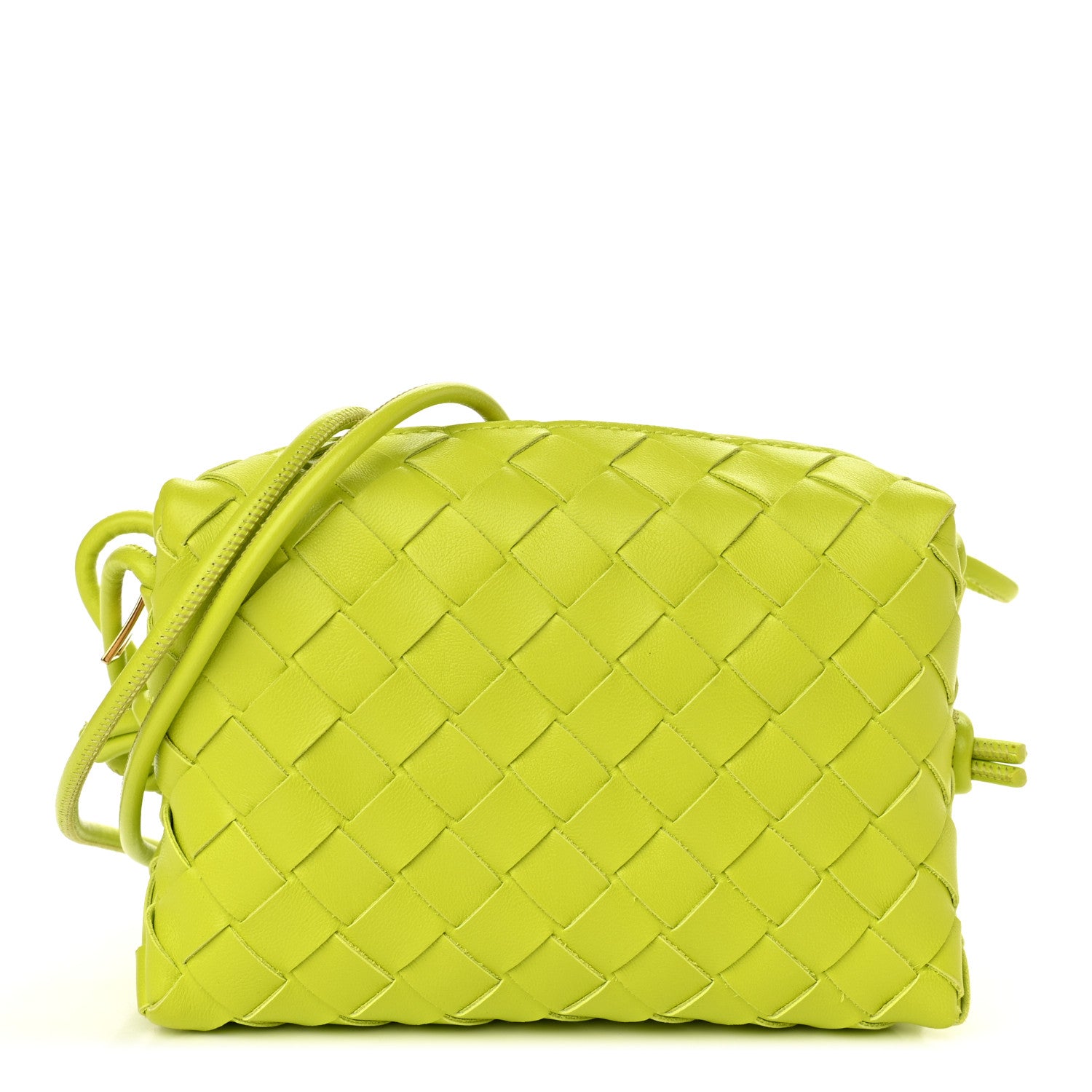 Bottega Veneta Nappa Intrecciato Mini Loop Camera Bag Acid Kiwi 1 of 9