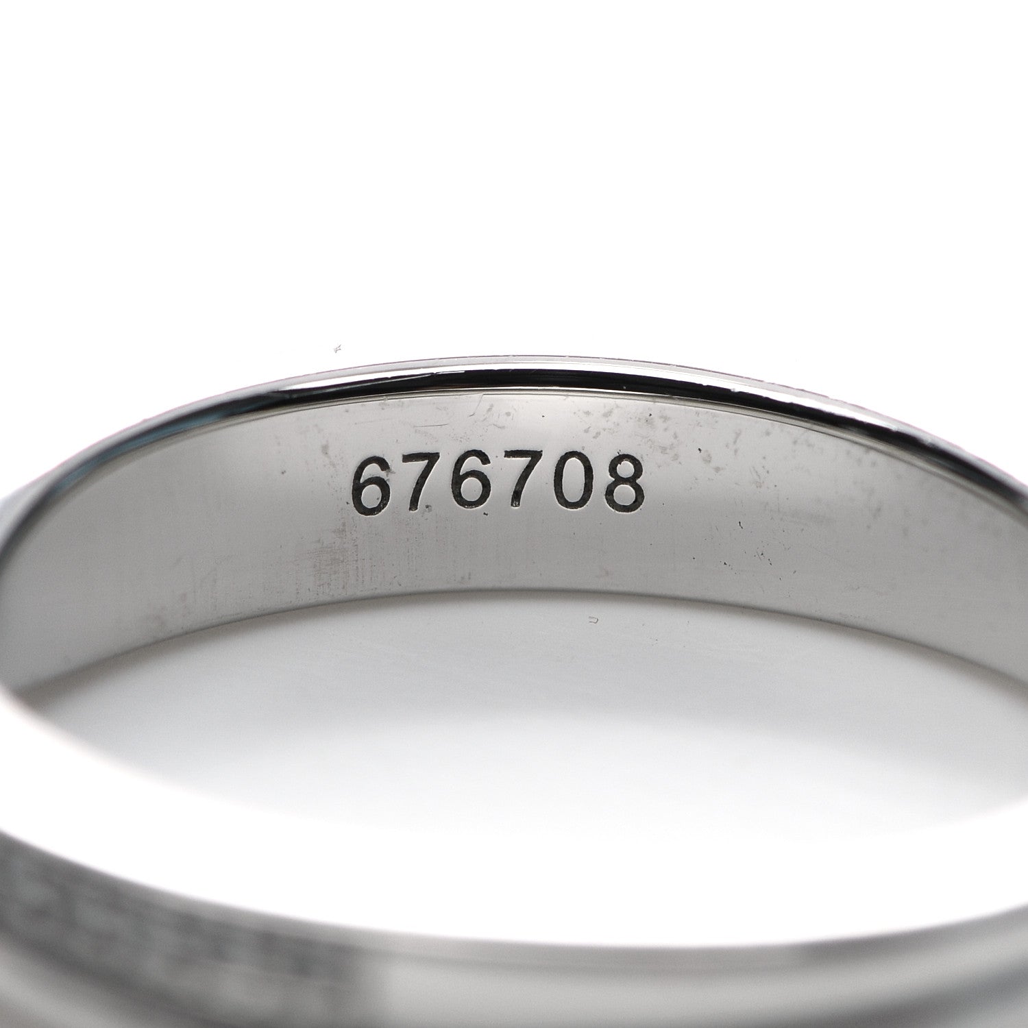 Harry Winston Platinum Diamond Tryst Single Row Wedding Band Ring 47 4.25 5 of 6