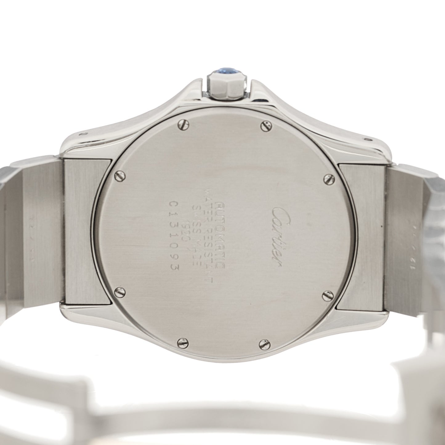 Stainless Steel 33mm Santos Ronde Automatic Watch