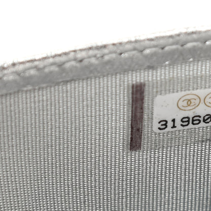 Chanel Metallic Lambskin Quilted Card Holder Silver 8 of 8