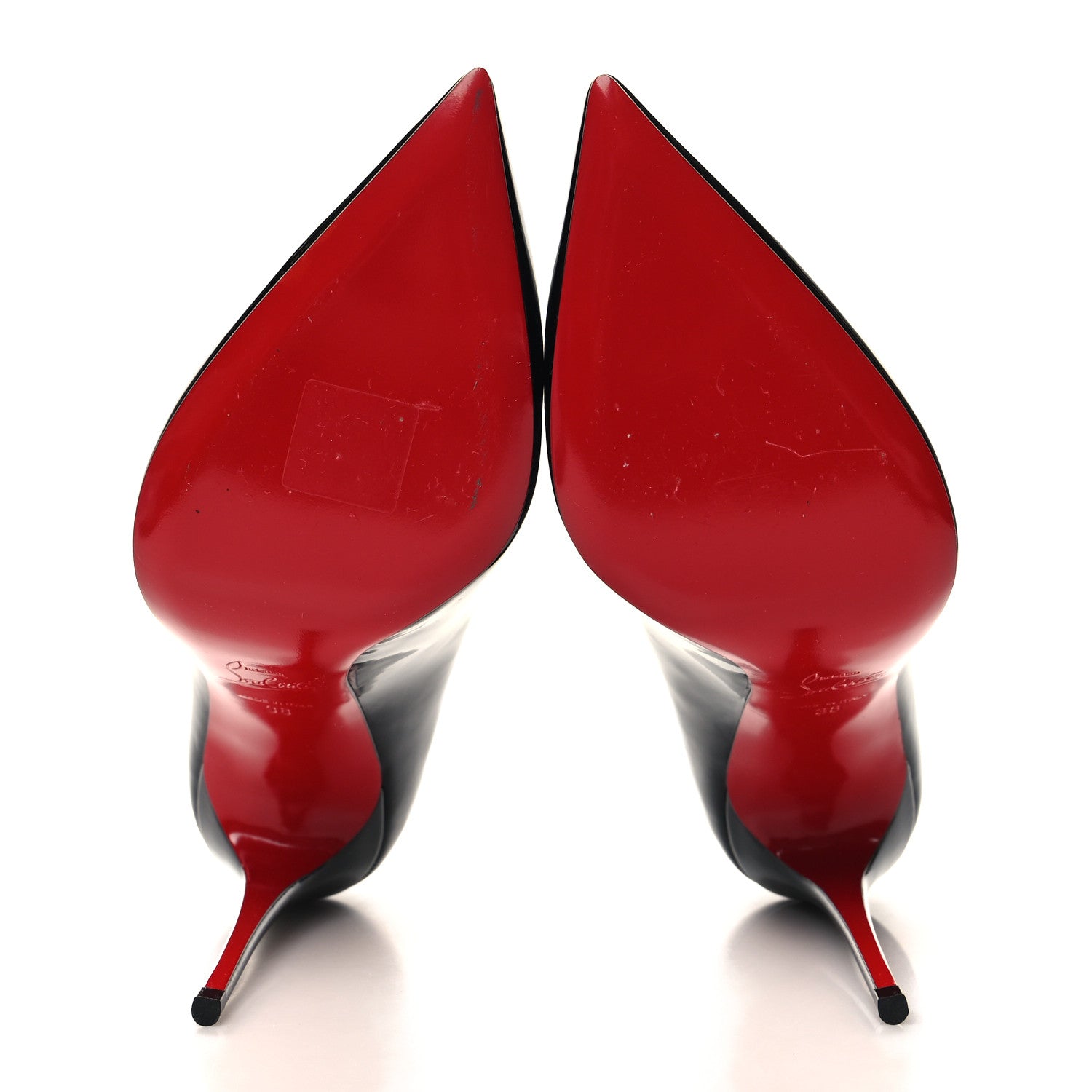 Christian Louboutin Patent Hot Chick 100 Pumps 38 Black 5 of 7