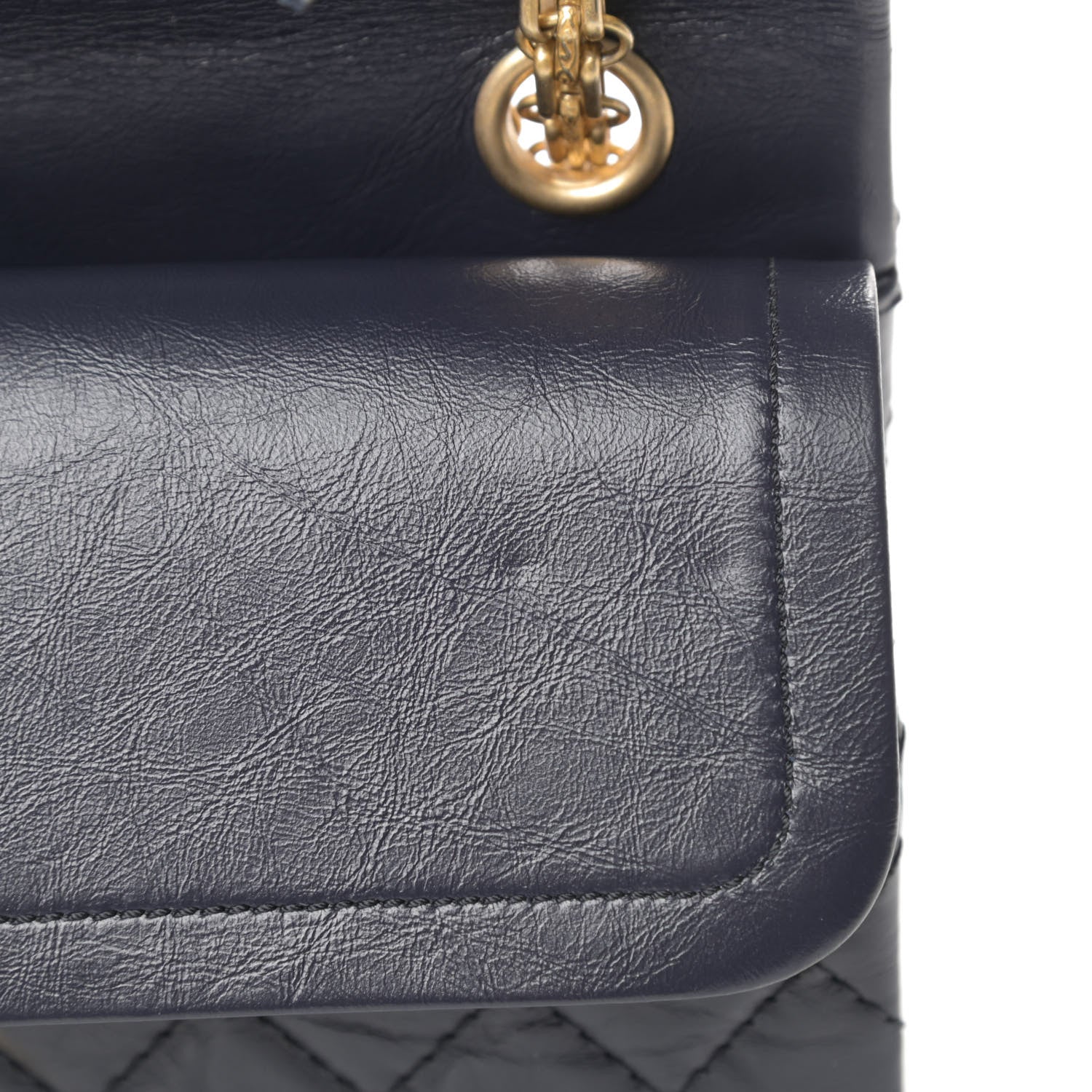 Chanel Aged Calfskin Quilted 2.55 Reissue 225 Flap Navy 11 of 13