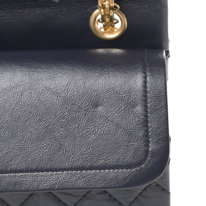 Chanel Aged Calfskin Quilted 2.55 Reissue 225 Flap Navy 11 of 13