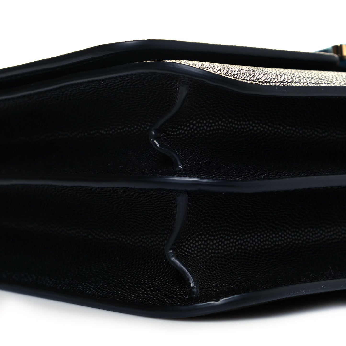 Grained Calfskin Medium TB Bag Black