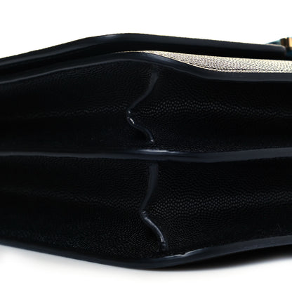 Burberry Grained Calfskin Medium TB Bag Black 8 of 9