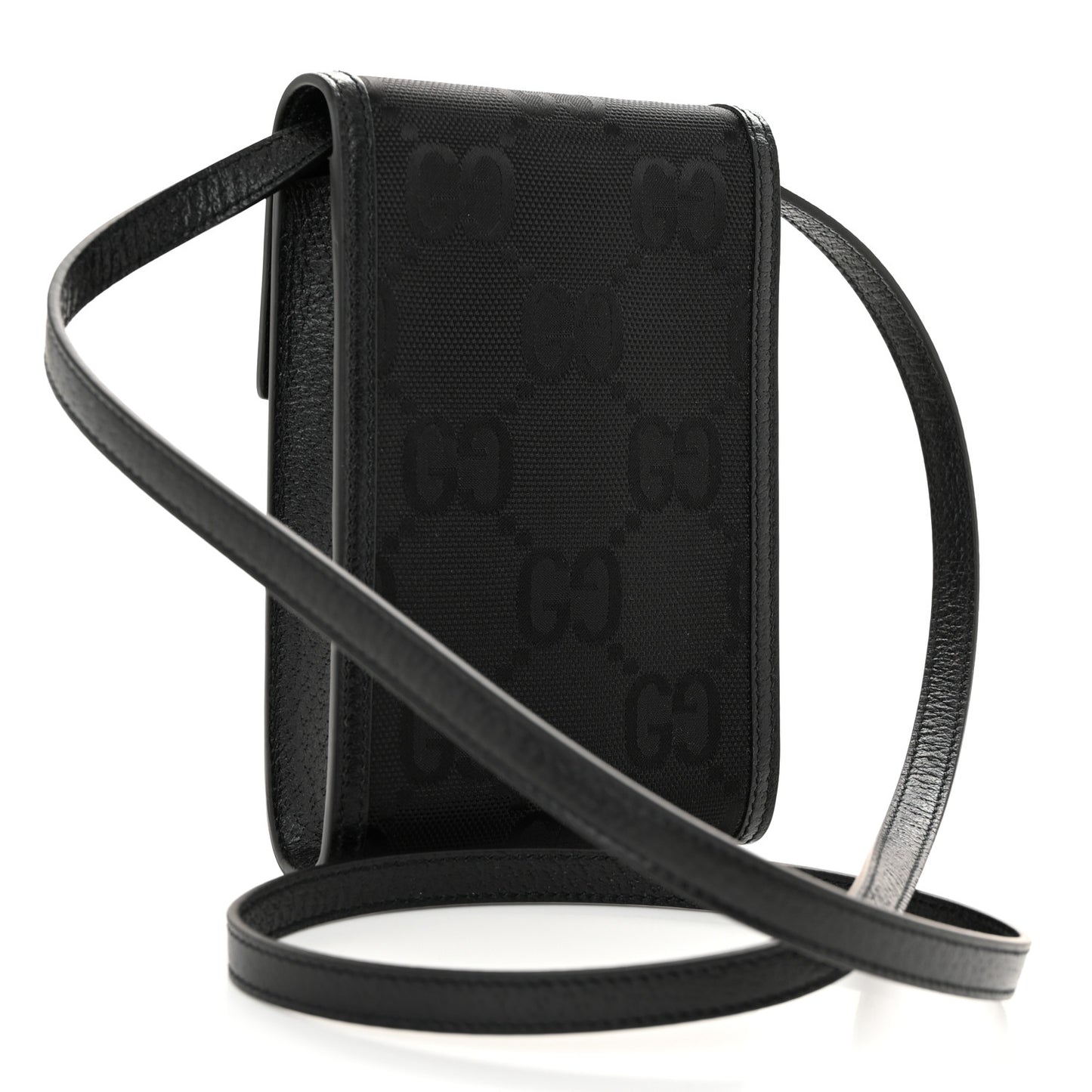 Econyl Nylon Monogram Off The Grid Crossbody Bag Black