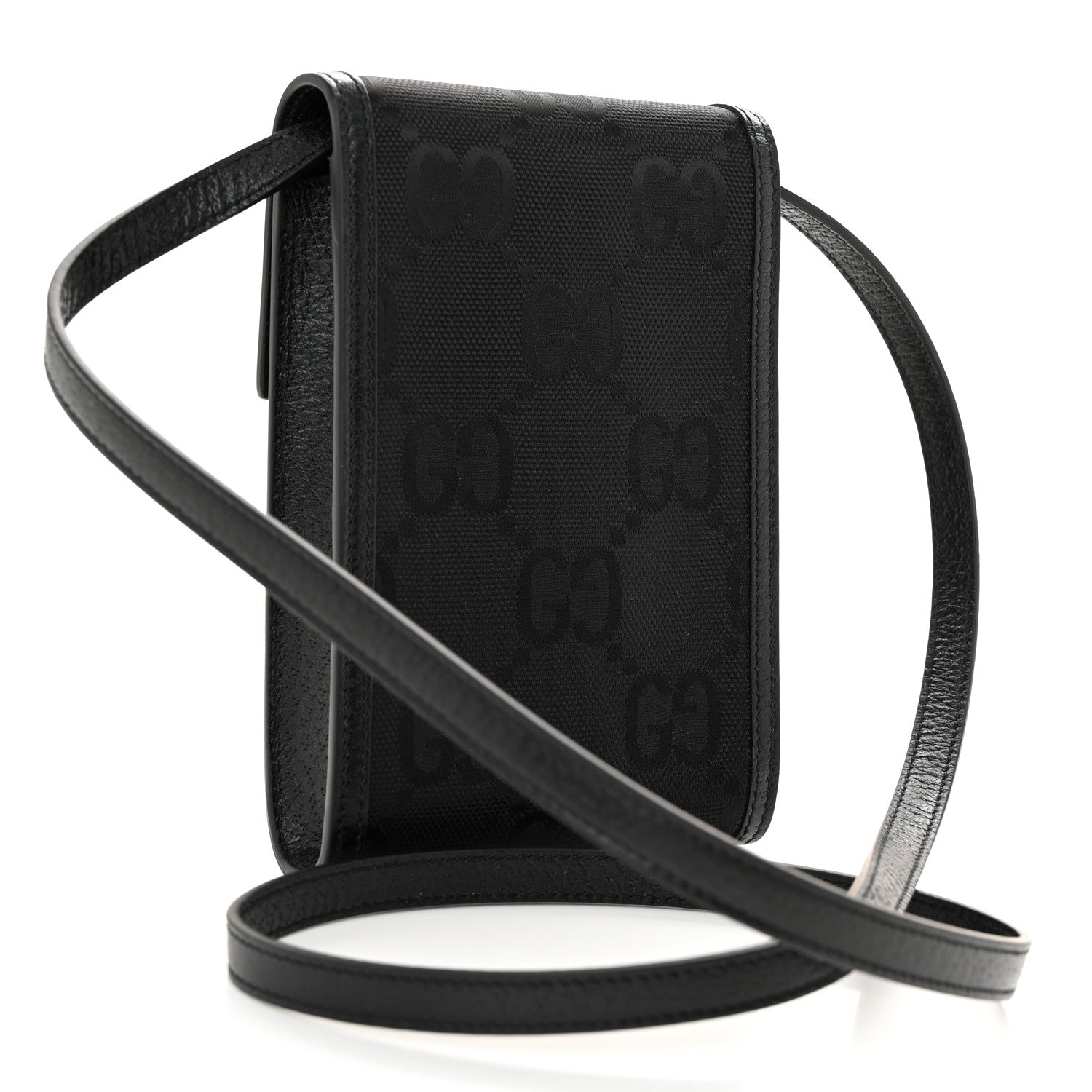 Gucci Econyl Nylon Monogram Off The Grid Crossbody Bag Black 3 of 11