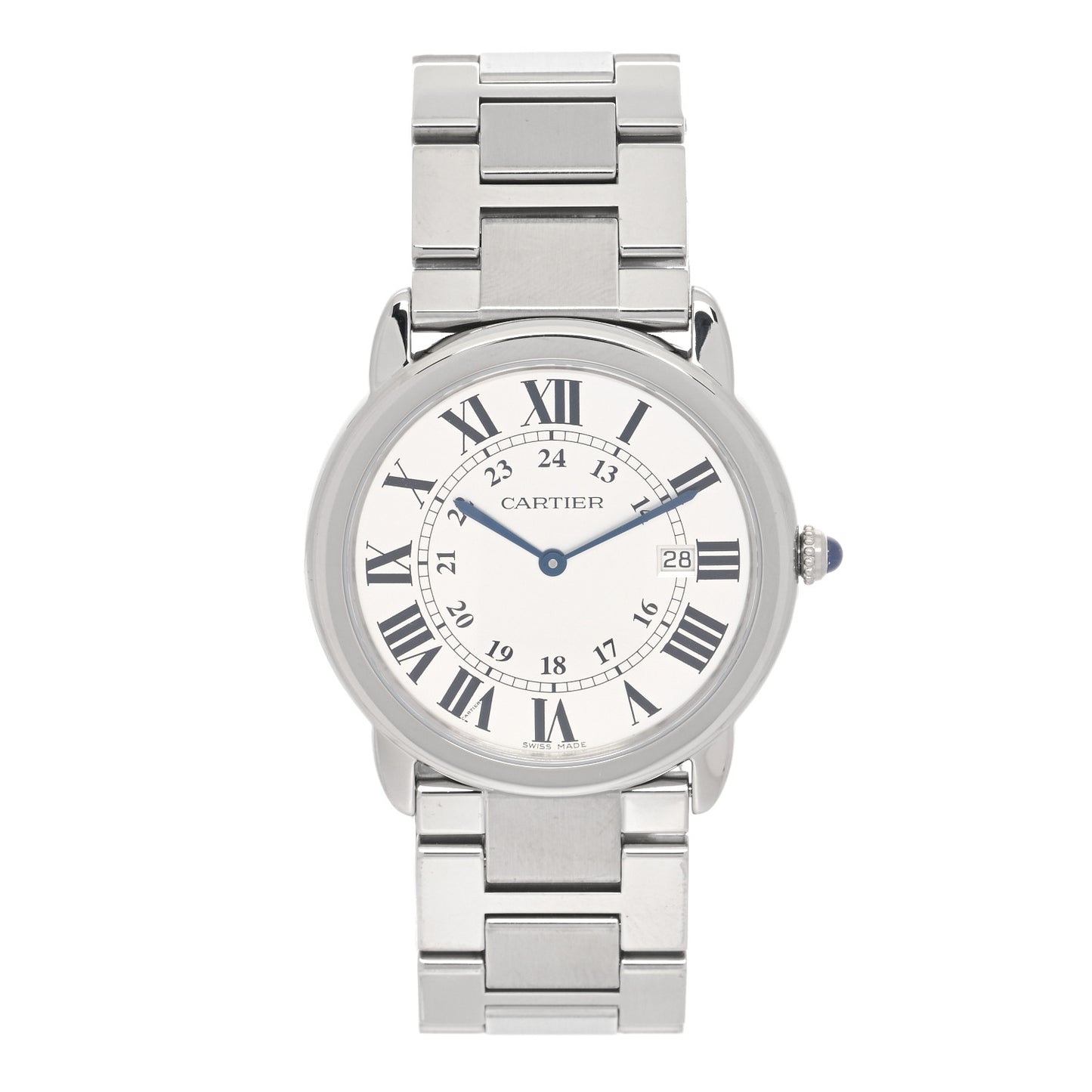 Stainless Steel 36mm Ronde Solo Quartz Watch