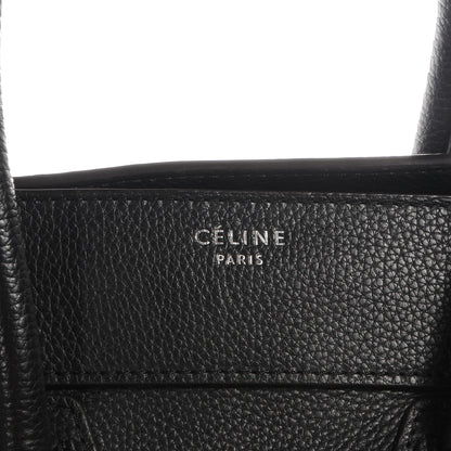 Celine Drummed Mini Luggage Black 7 of 8