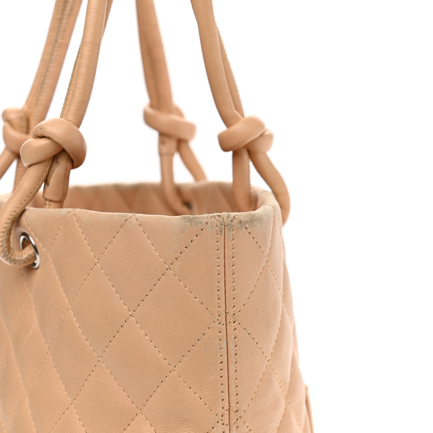 Chanel Calfskin Quilted Medium Cambon Tote Beige 15 of 19