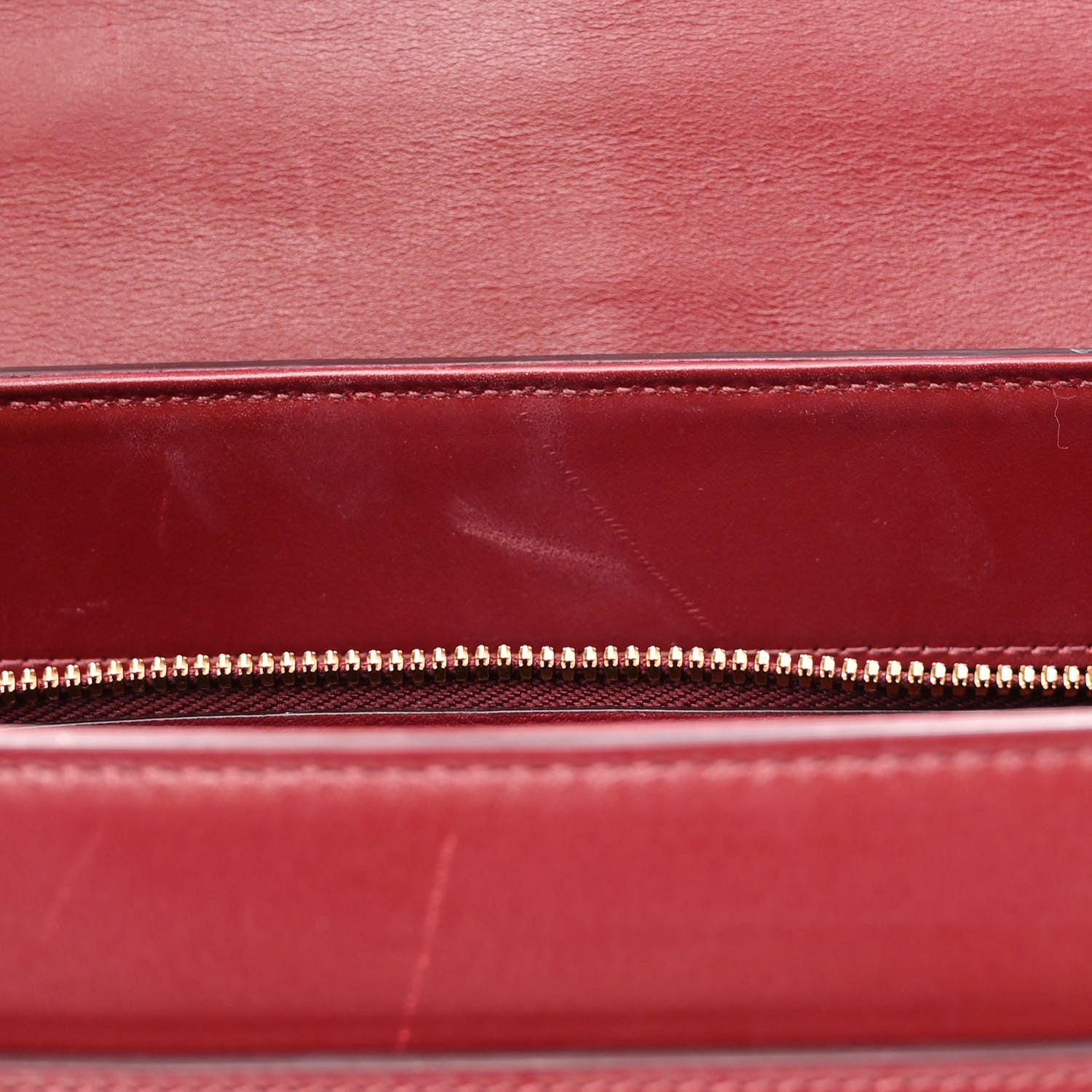 Celine Satinated Calfskin Medium 16 Top Handle Bag Light Burgundy 6 of 12