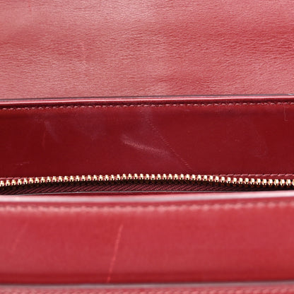 Celine Satinated Calfskin Medium 16 Top Handle Bag Light Burgundy 6 of 12