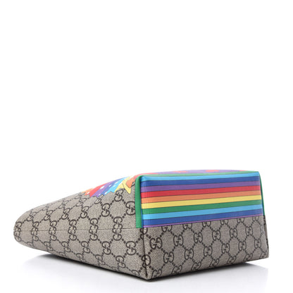 Gucci GG Supreme Monogram Childrens Rainbow Birds Tote 4 of 10