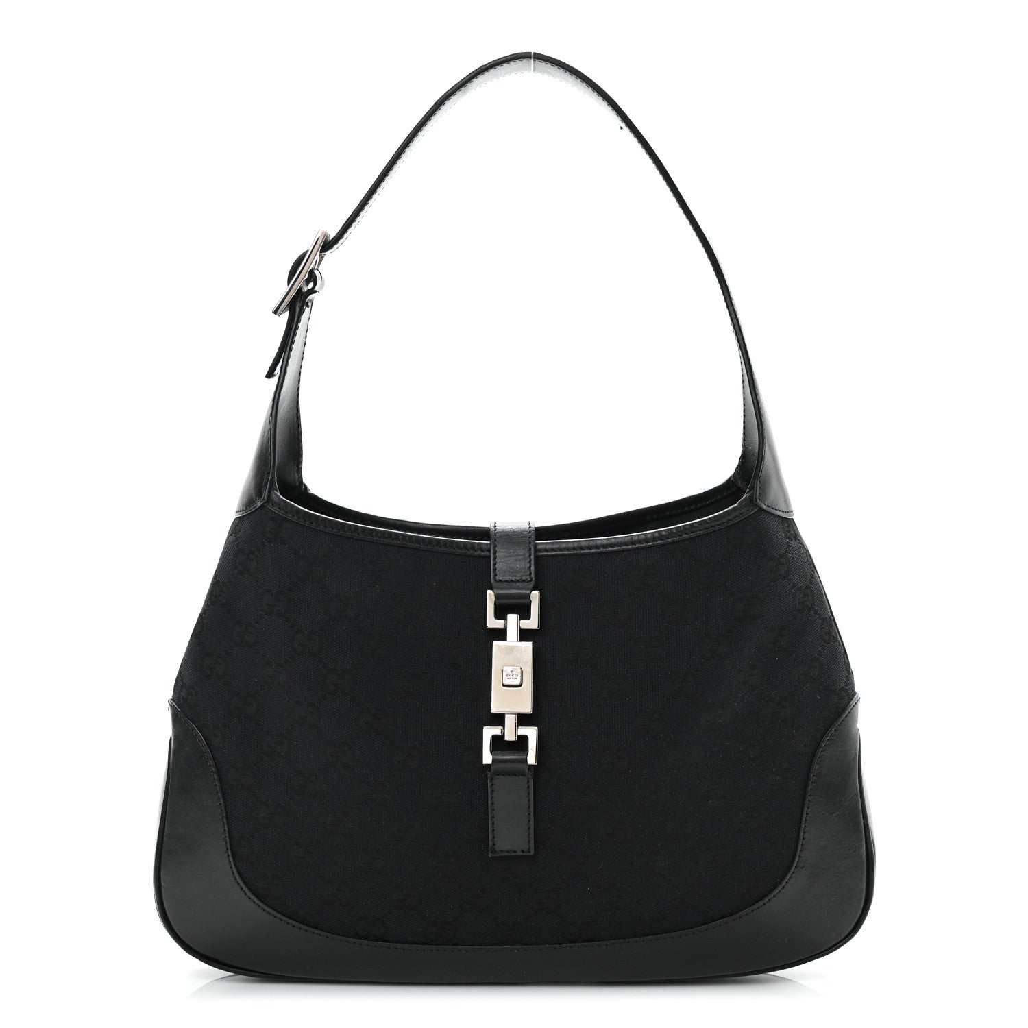 Gucci Monogram Jackie O Hobo Black 1 of 13