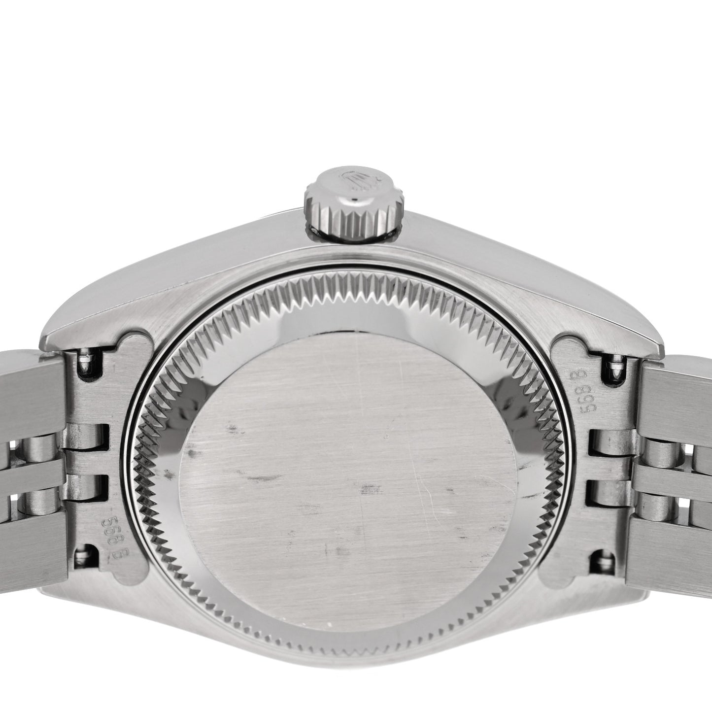 Stainless Steel 18K White Gold 26mm Oyster Perpetual Datejust Watch Silver Roman 79174