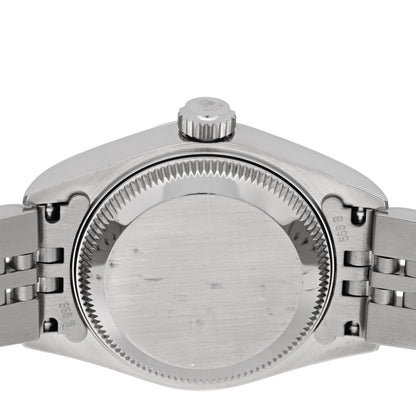 Rolex Stainless Steel 18K White Gold 26mm Oyster Perpetual Datejust Watch Silver Roman 79174 4 of 5