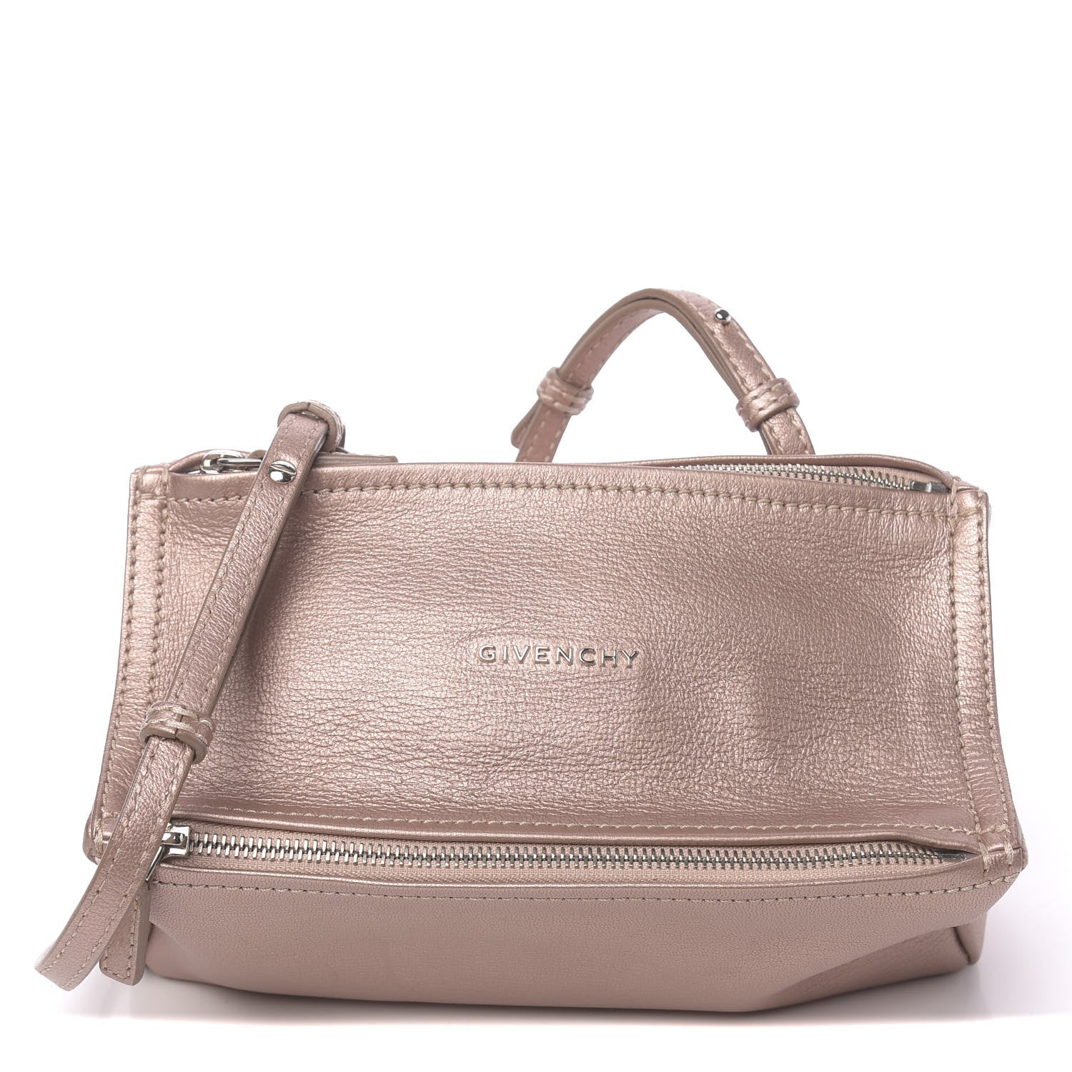 Givenchy Metallic Sugar Goatskin Mini Pandora Light Pink 1 of 10