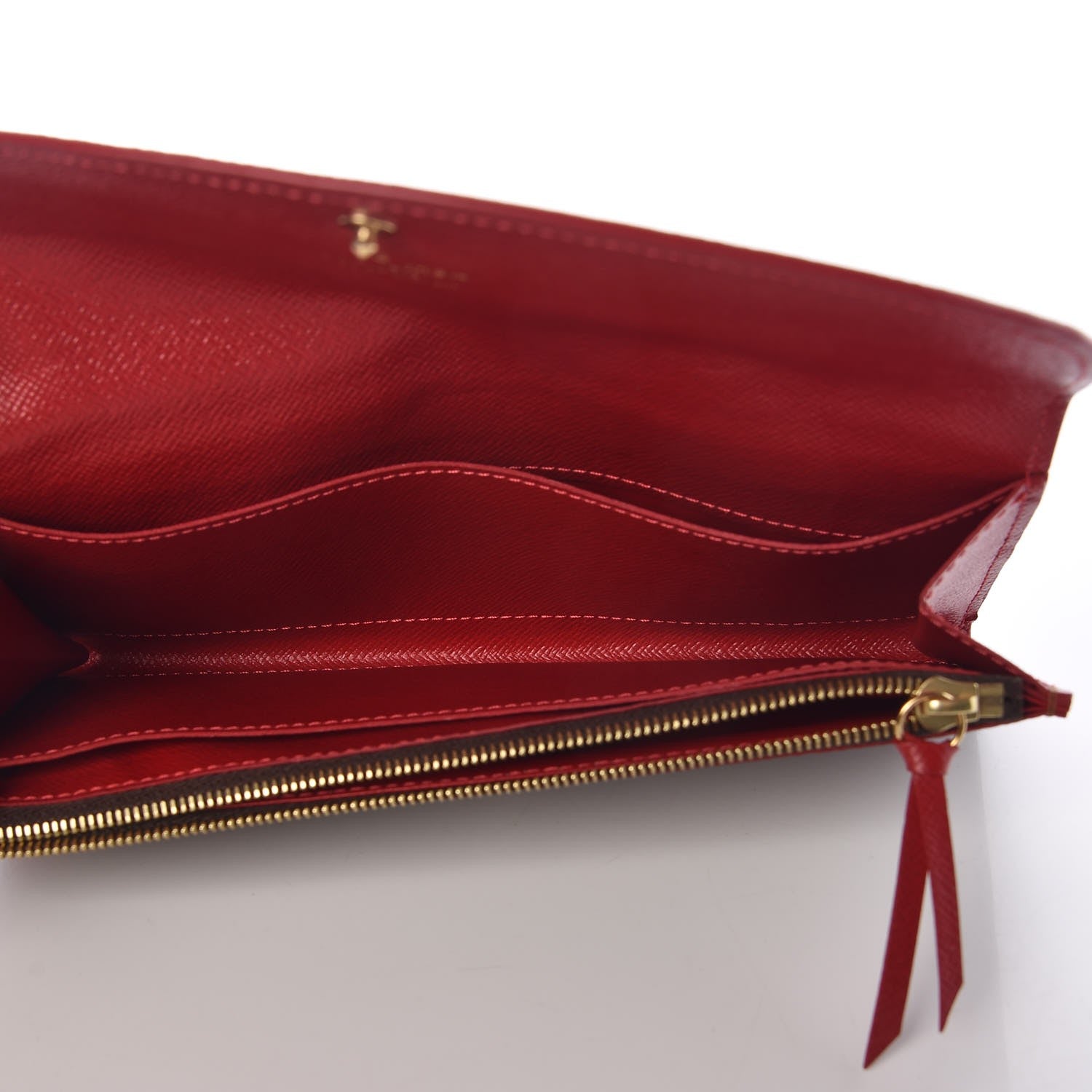 Louis Vuitton Damier Ebene Caissa Wallet Cherry 5 of 6