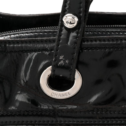 Chanel Vinyl Quilted Large Paris Biarritz Tote Black 11 of 14