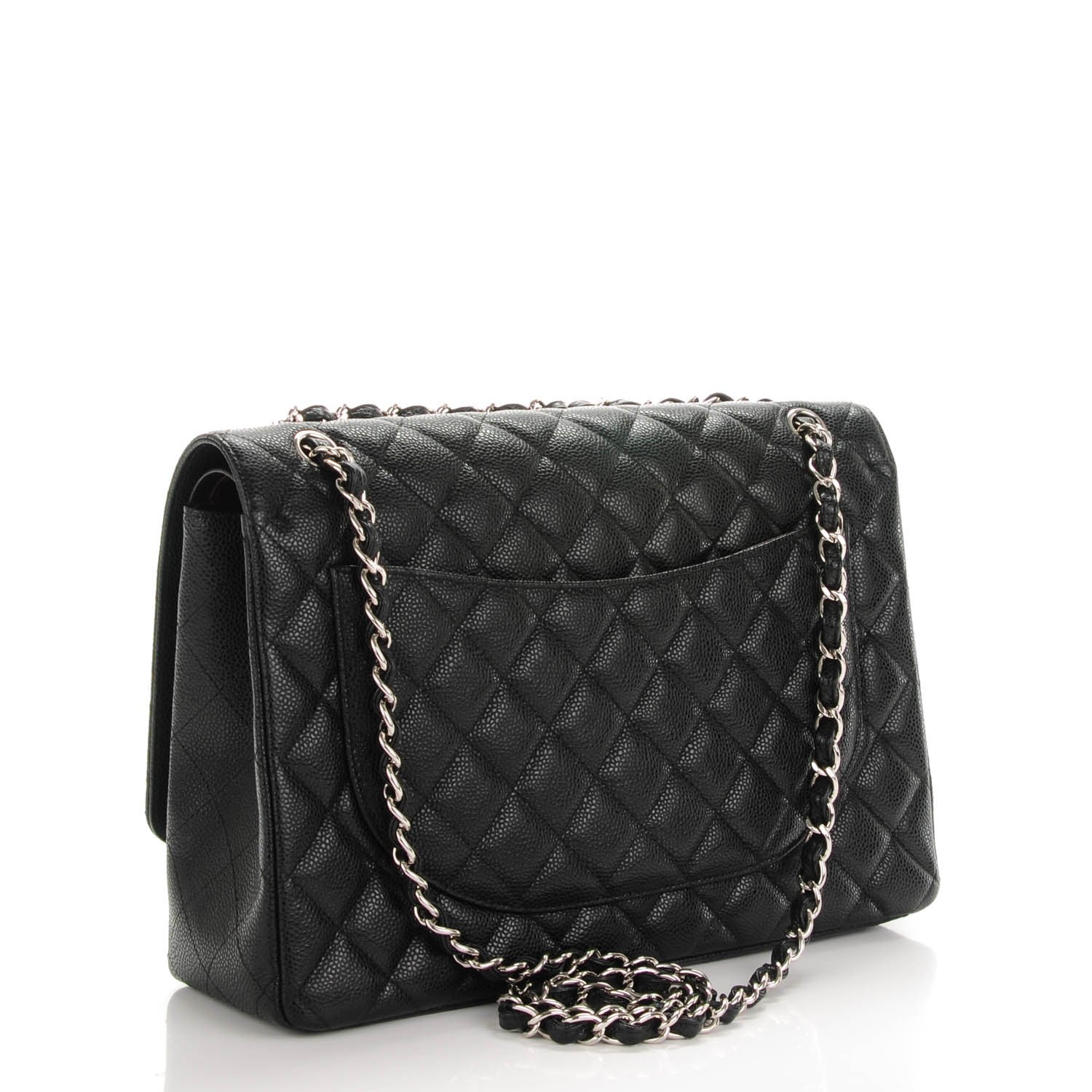 Chanel Caviar Quilted Maxi Double Flap Black 3 of 8